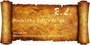 Rochlitz Lóránt névjegykártya
